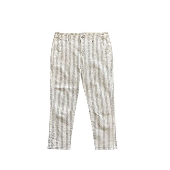 Free People Cropped Striped Pants – Size 28 - Picture 1 of 6